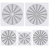Picture of 5 Pieces Mandala Dot Painting Tool Stencils Template Set, 8/12/16 Segment Creative Mandala Stencils Reusable Painting Stencils for DIY Painting Art Projects