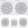 Picture of 5 Pieces Mandala Dot Painting Tool Stencils Template Set, 8/12/16 Segment Creative Mandala Stencils Reusable Painting Stencils for DIY Painting Art Projects