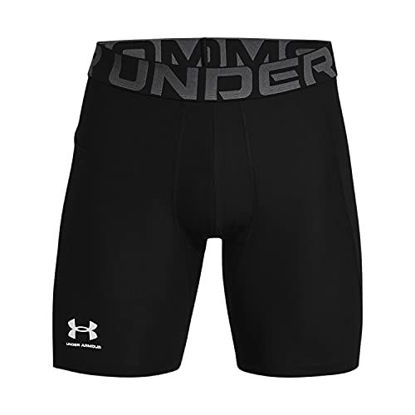 Picture of Under Armour Men's Armour HeatGear Compression Shorts , Black (001)/Pitch Gray , Small