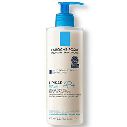 Picture of La Roche Posay Lipikar Wash AP+ Body & Face Wash with Pump, Gentle Daily Cleanser with Shea Butter & Niacinamide for Extra Dry Skin, Allergy Tested