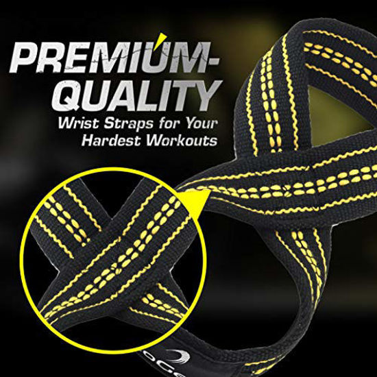 GetUSCart Deadlift Straps Figure 8 Lifting Strap for Power Lifters