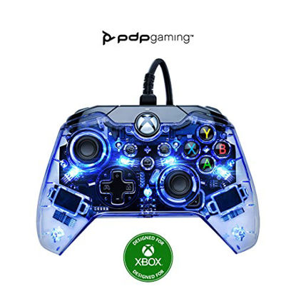 Picture of Afterglow LED Wired Game Controller - RGB Hue Color Lights - USB Connector - Audio Controls - Dual Vibration Gamepad- Xbox Series X|S, Xbox One, PC