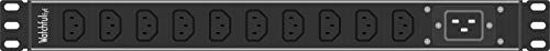 Picture of WatchfulEyE WTH-CS/PDU-C13-E 100/240VAC 20A Heavy Duty Metal 1U Rack Mount Basic PDU 10-Outlet IEC320 C13 Input IEC320 C20