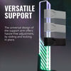 Picture of Cooler Master MasterAccessory ARGB 3-Pin GPU Support Bracket, Edge-Lit ARGB Tempered Glass, Universal GPU Bracket, Multiple Orientations