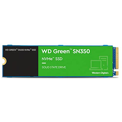 Picture of Western Digital 240GB WD Green SN350 NVMe Internal SSD Solid State Drive - Gen3 PCIe, M.2 2280, Up to 2,400 MB/s - WDS240G2G0C
