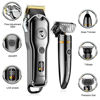 Picture of Hatteker Hair Clipper Cordless Hair Trimmer Barber Clipper T-Blade Trimmer Beard Trimmer Nose Trimmer Hair Cutting Grooming Kit Professional IPX7 Waterproof