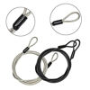 Picture of 100CM/3.3ft Outdoor Travel Security Cable Lock,Braided Steel Coated Safety Cable Luggage Lock,Safety Cable Wire Rope Double Loop Lightweight GOMRQING (2 Pack)