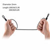 Picture of 100CM/3.3ft Outdoor Travel Security Cable Lock,Braided Steel Coated Safety Cable Luggage Lock,Safety Cable Wire Rope Double Loop Lightweight GOMRQING (2 Pack)