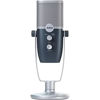 Picture of AKG Pro Audio Ara Professional USB-C Condenser Microphone, Dual Pattern Audio Capture Modes for Podcasting, Video Blogging, Gaming and Streaming, Blue and Silver