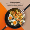 Picture of Meyer Accent Series - Hard Anodized Nonstick and Stainless Steel Pots and Pans / Essential Cookware Set, 6 Piece, Matte Black