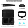 Picture of Hard Carrying Case for Oculus Quest 2 All-in-One VR Gaming Headset and Touch Controllers, Portable Travel Cover Storage Bag with Silicone Face Cover & Lens Protector for Quest 2 Accessories - Black