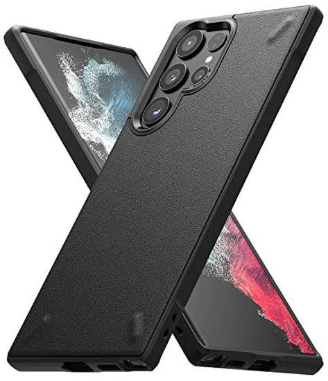 Picture of Ringke Onyx Compatible with Samsung Galaxy S22 Ultra 5G Case (2022), Rugged Shockproof Non-Slip TPU Slim Thin Phone Cover for S22 Ultra 6.8-Inch - Black