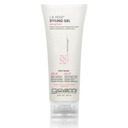 Picture of GIOVANNI L.A. Hold Styling Gel, 6.8 oz. - Extreme Hold Hair Gel with Surface Enhancers, Lightweight, Lauryl & Laureth Sulfate Free (Pack of 1)