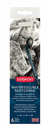 Picture of Derwent Watersoluble Sketching Pencils, Metal Tin, 6 Count (0700837)