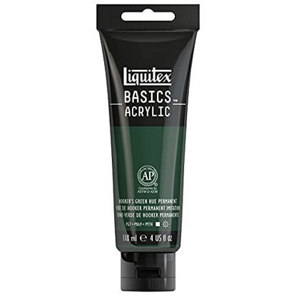 Picture of Liquitex - 224 BASICS Acrylic Paint, 4-oz tube, Hooker?s Green Hue Permanent