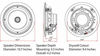 Picture of Micca M-8C 2-Way in Ceiling in Wall Speaker, 8 Inch Woofer, 1-Inch Pivoting Silk Dome Tweeter, 9.4-Inch Cutout Diameter, Each, White