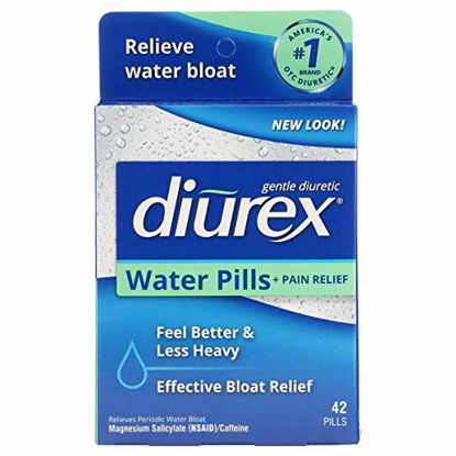 Picture of Diurex Water Pills + Pain Relief - Relieve Water Bloat, Cramps, & Fatigue - 42 Count