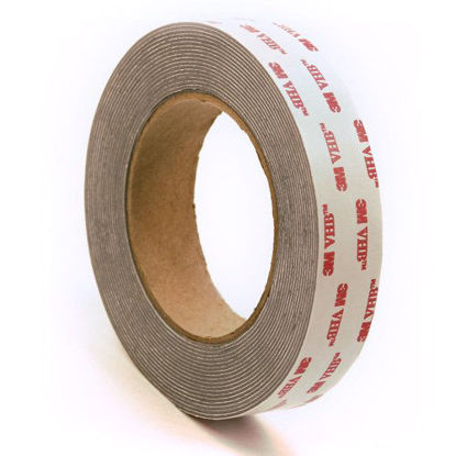 Picture of 3M 4941 VHB Double-Sided Acrylic Foam Tape, 45 mil, 0.5" x 5 Yards (Dark Grey)