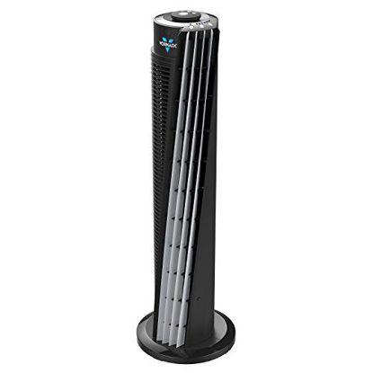 Picture of Vornado 143 Whole Room Air Circulator Tower Fan with Timer and Remote Control, 29", Black