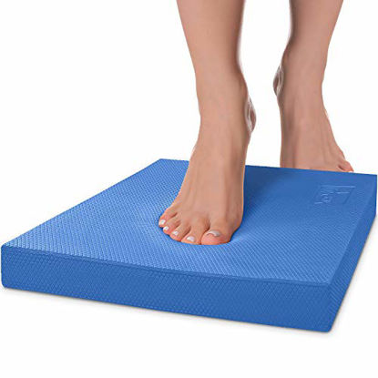 Picture of Yes4All Foam Exercise Pad/Balance Pads for Physical Therapy and Balance Exercises, Suitable for Home, Work, Rehabilitation (Blue - XLarge)