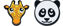Picture of Gamma AGZD12 Zoo Damps Panda/Giraffe Multi