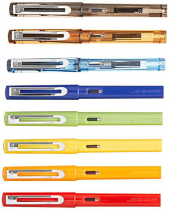 Picture of 8 PCS Jinhao 599 Fountain Pens Diversity Set Transparent and Unique Style