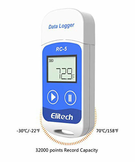 Yieryi USB Temperature Data Logger With 32000 Points Recording Large Capacity Disposable Temp Detector For Temp Cf Usb Recorder I3847626852