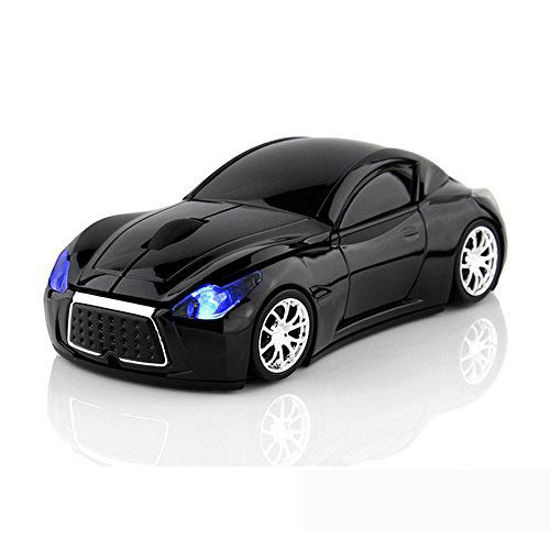 Picture of MGbeauty Car Mouse Wireless Mouse USB Computer Mice Laptop Gaming Mouse for Windows Mac Black