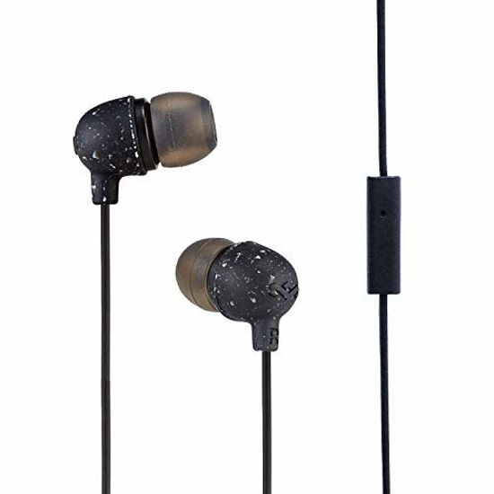 Picture of House of Marley Little Bird: Wired Earphones with Microphone, Noise Isolating Design, and Sustainable Materials, Black
