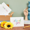 Picture of 48 Pack Thank You Cards, Blank Inside with Envelopes for Kids Notes, Birthday, Baby Shower (4x6 Inch)