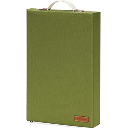 Picture of Large Knee Mat-Gardening Kneeler Pad-Thick Garden Sitting or Kneeling Pad Cushion-Construction Knees Support Board of Working,Repairing-Floor Knees Mat for Prayer,Fitness,Yoga,Gym & Pilates-Green