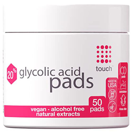 GetUSCart 20 Glycolic Acid Pads Exfoliating And Resurfacing AHA
