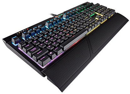 Picture of CORSAIR STRAFE RGB MK.2 Mechanical Gaming Keyboard - USB Passthrough - Linear and Quiet - Cherry MX Red Switch - RGB LED Backlit-17.6 x 6.61 x 1.57 inches