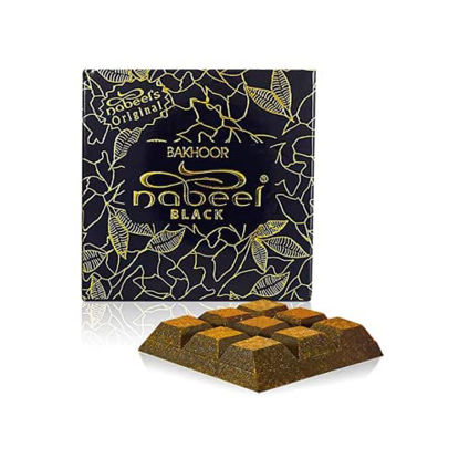 Picture of Nabeel Black Incense 40GMS | Heritage Collection I Featuring Notes: Geranium, Ylang-Ylang, Lavender, Bergamot, and Basil | by Nabeel Perfumes