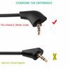 Picture of Cloud 2 Mic 2-Pack, 3.5MM Gaming Headset Microphone Boom Replacement for Kingston HyperX Cloud II Pro Silver on PS4 and Xbox One