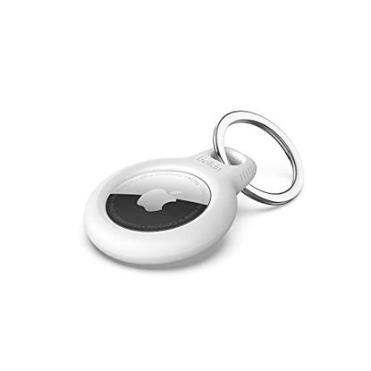 Picture of Belkin AirTag Case with Key Ring, Secure Holder Protective Cover for Air Tag with Scratch Resistance Accessory - white