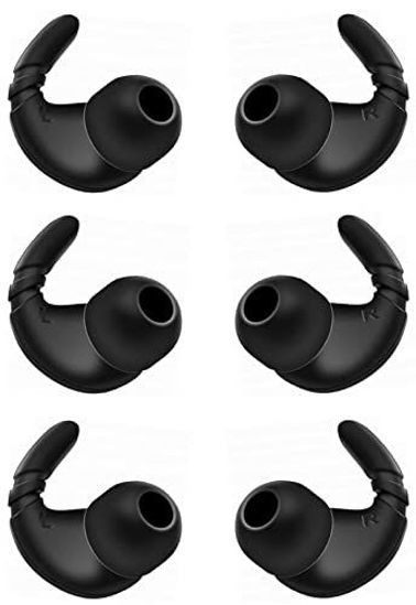Picture of ALXCD Anti Slip Earhook Tips Compatible with Beats Studio Buds, 3 Pairs Anti-Slip Anti Lost Earbuds Hook Tips Sport Ear Tips, Compatible with Beats Studio Buds, Ear Hook Black