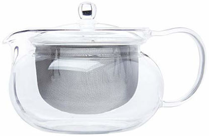 Picture of Hario 'ChaCha Kyusu Maru' Teapot Heatproof Glass Teapot 700 mL, Glass