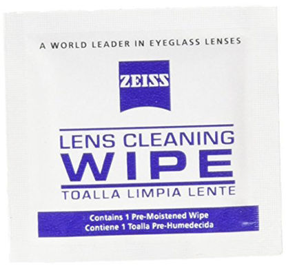 Picture of Zeiss Pre-Moistened Lens Cleaning Wipes, 6 x 5-Inches (50-Count)