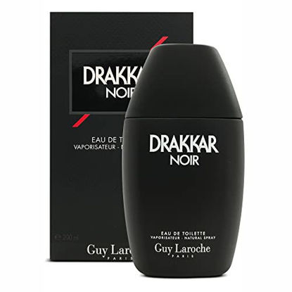 Picture of Drakkar Noir By Guy Laroche - Original Vintage Designer Fragrance Blend For Men - Fresh, Classic Men?s Evening Scent - Long Lasting Amber Fougere Aroma With Spicy Citrus Notes - 6.7 Oz EDT Spray