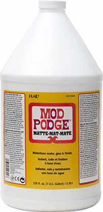 Picture of Mod Podge CS11304 Waterbase Sealer, Glue and Finish, 128 oz, Matte