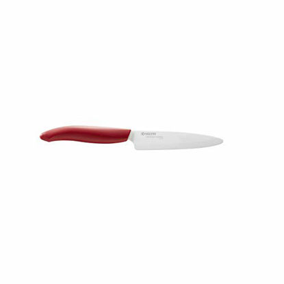 Picture of Kyocera Advanced Ceramic Revolution Series 4.5-inch Utility Knife, Red Handle, White Blade