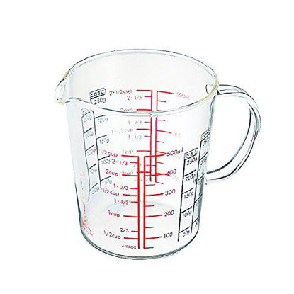 Picture of Hario Heatproof Glass Measuring Cup with Handle, 500ml, Clear