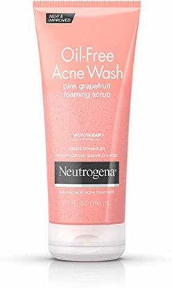 Picture of Neutrogena Oil-Free Acne Wash Scrub, Pink Grapefruit, Value Size, 6.7 Ounce