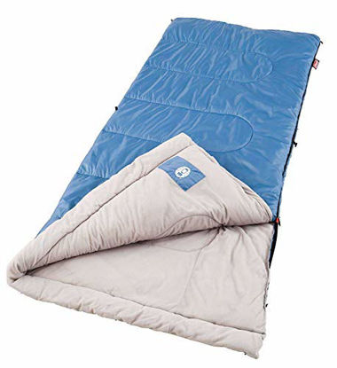 Picture of Coleman Sun Ridge 40°F Warm Weather Sleeping Bag, Blue