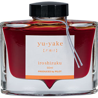 Picture of PILOT Iroshizuku Bottled Fountain Pen Ink, Yu-Yaki, Sunset Orange (Orange) 50ml Bottle (69210)