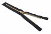 Picture of ZipperStop Wholesale Authorized Distributor YKK 6" YKK Pants Brass Zipper #4.5- Black (3 Zippers)