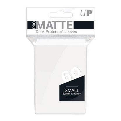 Picture of Ultra Pro PRO-Matte Small Deck Protector Sleeves for Yu-Gi-Oh and Cardfight Vanguard - White (60 ct.)