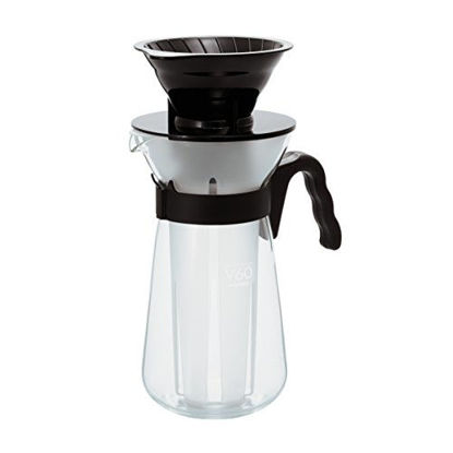 Picture of Hario V60"Fretta" Hot and Iced Coffee Maker, 700ml, Black