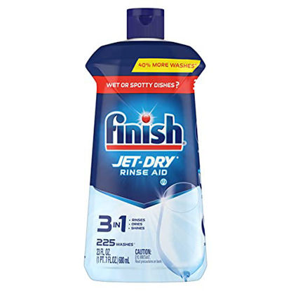 Picture of Finish Jet-Dry Rinse Aid, Dishwasher Rinse Agent and Drying Agent, 23 fl oz, Packaging may vary